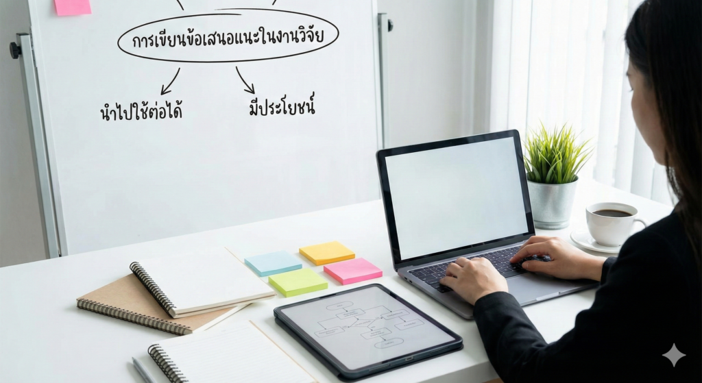 การเขียนข้อเสนอแนะในงานวิจัย_GoodWriteUp